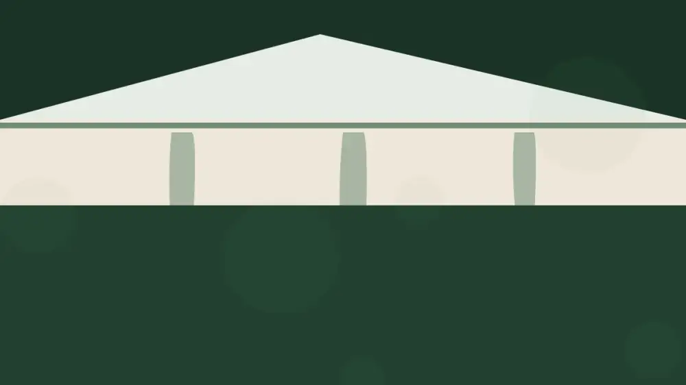 Dark vertical tiger stripes running down the face of a home's gutter