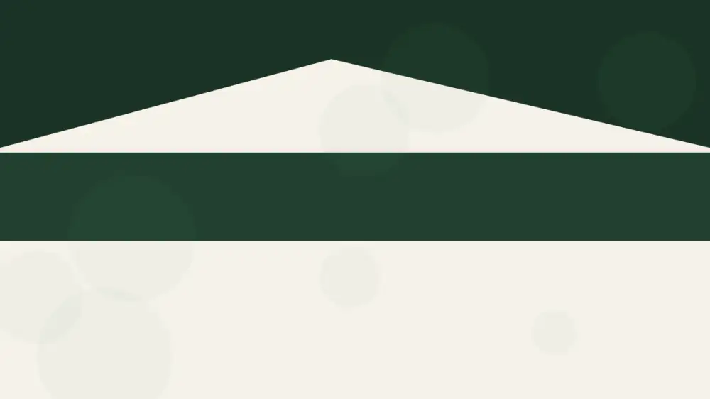 Diagram-style view of rainwater flowing from a roof down to the ground away from a house